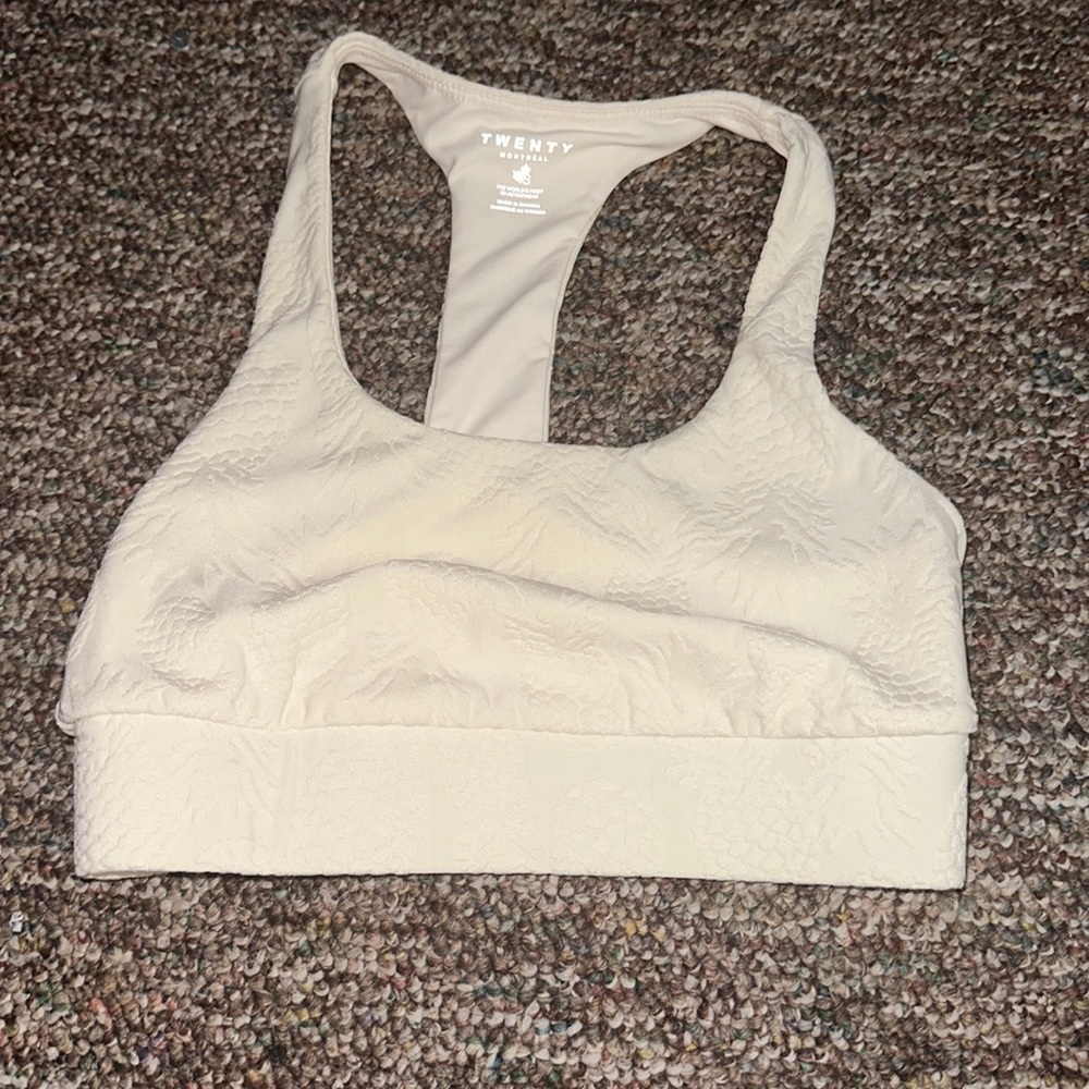 Twenty Montreal pineapple sports bra NWOT size small